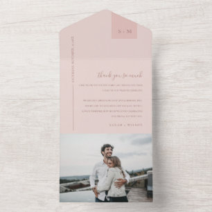 Soft Pastel  Dusky Rosa Bröllop Tack