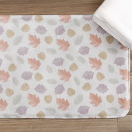 Soft Pastel Fall Löv Mönster | Minimalistisk höst Badrumsmatta