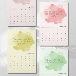 Soft Pastel Inspirational Art Calendar Kalender