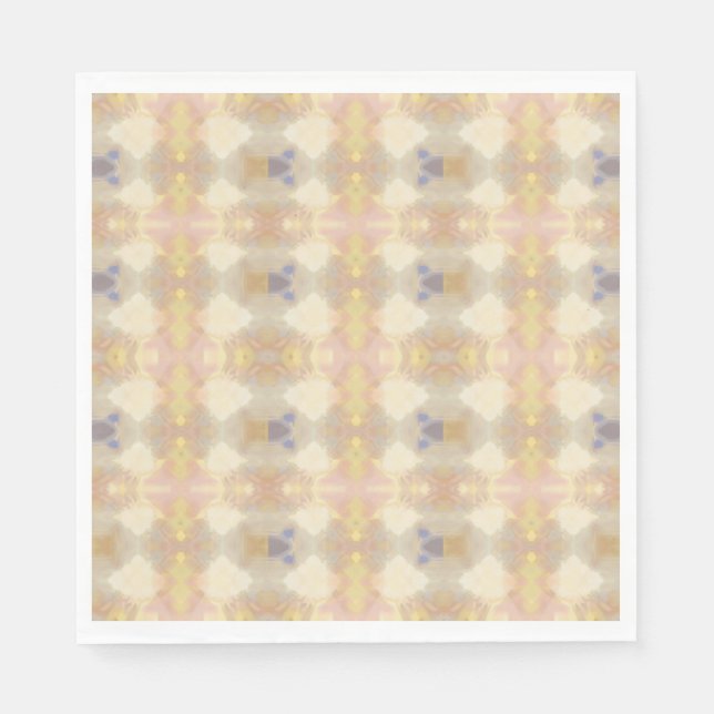 Soft Pastel Kaleidoscope Pappra Napkins Pappersservett (Framsidan)