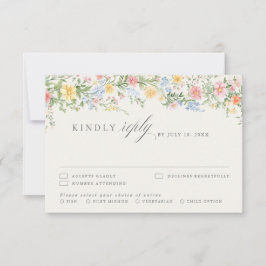 Soft Pastel Ornate Spring Garden Floral Wedding OSA Kort