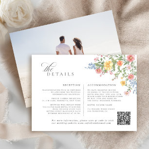 Soft Pastel Ornate Vår Garden Blommigt Bröllop Tilläggskort