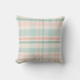 Soft Pastel Plaid one Kudde