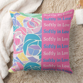 Soft Pastel Rose Love - Softly in love Kudde