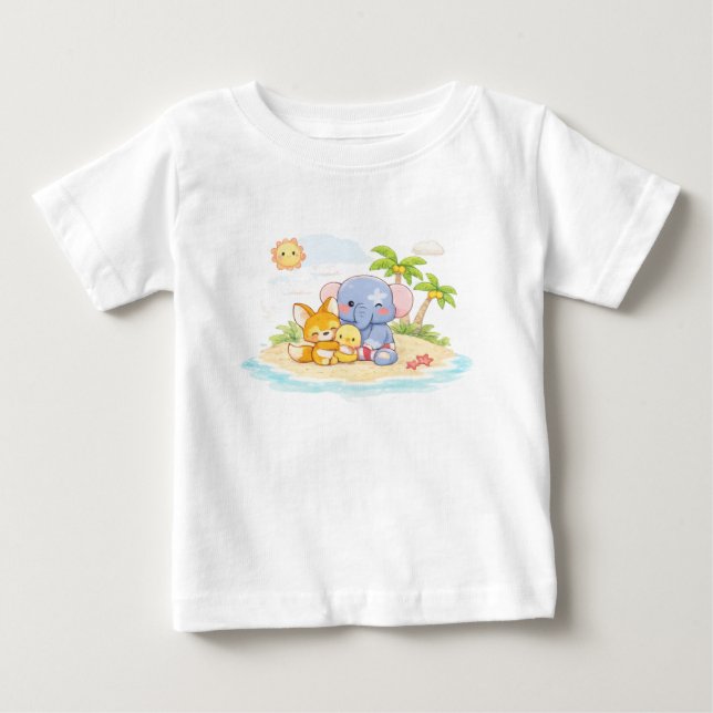 Soft Pastel toy Characters T Shirt (Framsida)