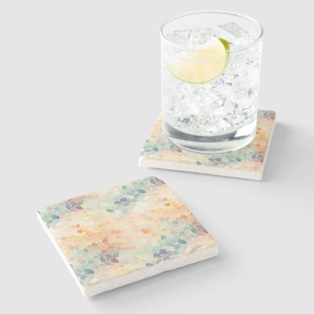 Soft Pastel Watercolor Abstract Stenunderlägg (Sidan)