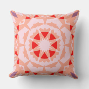 Soft Peach Rosa Red Magic Star Summer Baby Nursery Kudde