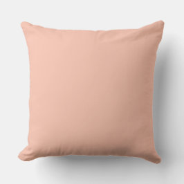 Soft Peach, Solid, Simple, Modern Kudde