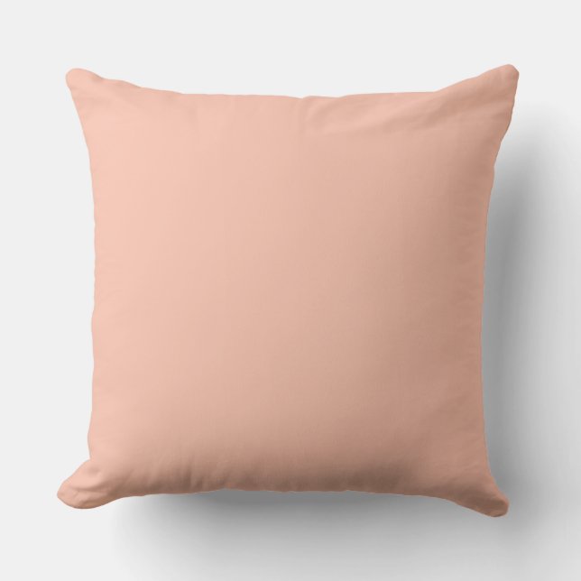 Soft Peach, Solid, Simple, Modern Kudde (Framsida)