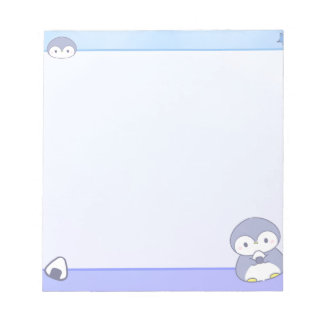 Soft Penguin Notepad | Cute Pastel Memo Pad
