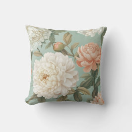 Soft Peony Blommigt Dekorativ kudde