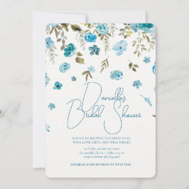 Soft Petal Rain Bridal Shower Invitation Inbjudningar