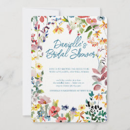 Soft Petal Rain Bridal Shower Invitation Inbjudningar