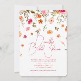 Soft Petal Rain Bridal Shower Invitation Inbjudningar