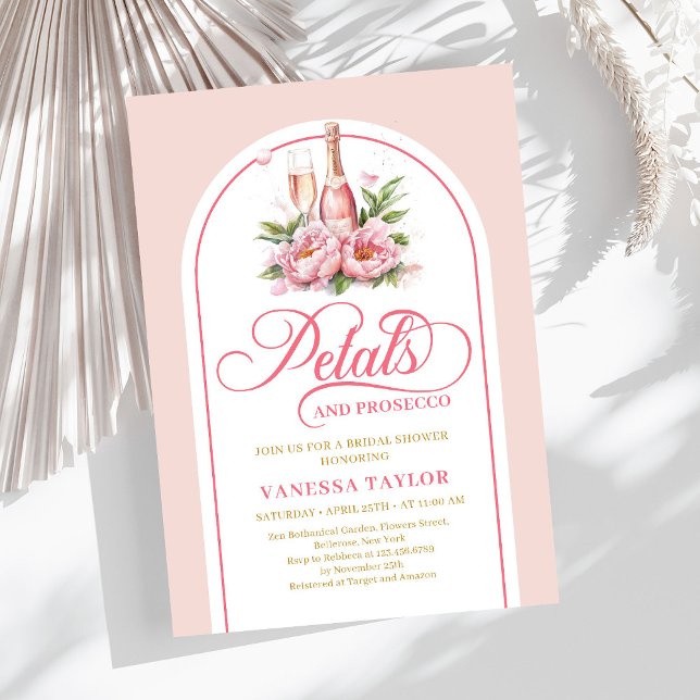 Soft petals and prosecco invite editable design inbjudningar (Soft petals and prosecco invite editable design

)