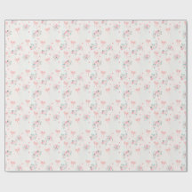 Soft Pink Floral & Bow Pattern – Cute Romantic 