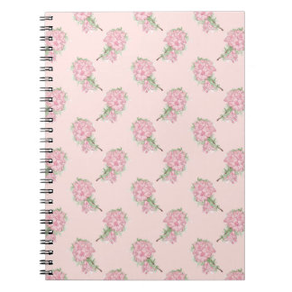 Soft Pink Floral Pattern | Romantic Flower Anteckningsbok