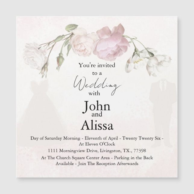 Soft Pink Roses & Bride and Groom Collection (Framsida)
