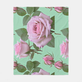 Soft Pink Roses With Subtle Lavender Highlights  Fleecefilt