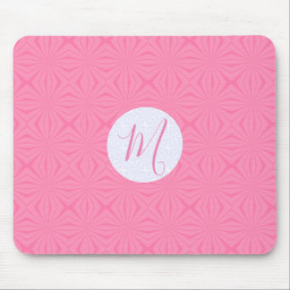 Soft Pink Squiggly Squares Personalized Initial Musmatta