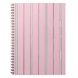 Soft Pink Vertical Stripe Pattern Minimal Anteckningsbok
