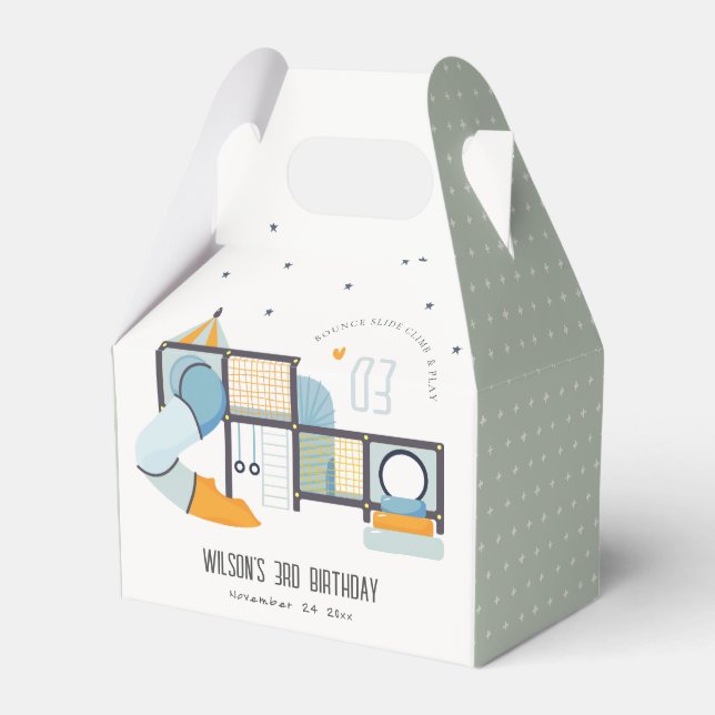 Soft Play Center Indoor Jungle Gym Barns födelseda Presentaskar (Framsidan Sidan)