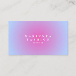 Soft Purple Blue Gradient Aura  Visitkort