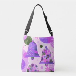 Soft Purple Floral Modern Tote Bag Axelväska