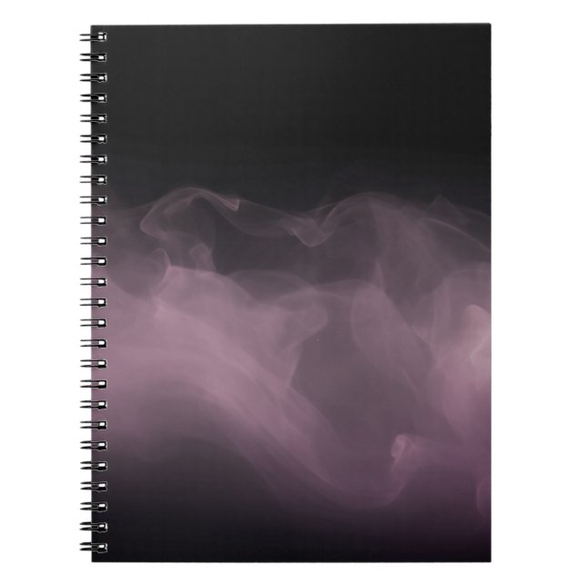 Soft Purple Smoke Abstract Art Notebook Anteckningsbok (Framsidan)