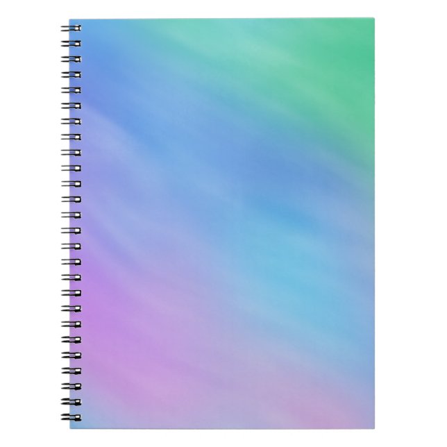 Soft Rainbow Färgad Himlar Anteckningsbok (Framsidan)