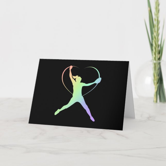 Soft Rainbow Softball Kort (Framsida)