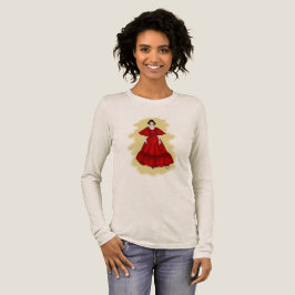 Soft Red Dress and Flowing Fashion Vibes T Shirt