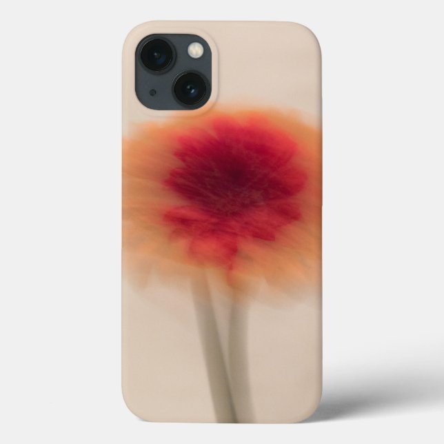 Soft Red Flower Aesthetic iPhone Case | Minimal  (Baksida)
