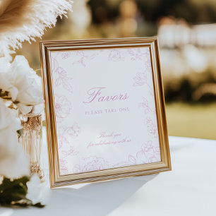 Soft Ro Chinoiserie Favors Poster