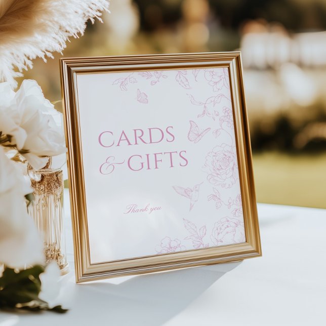 Soft Ro Chinoiserie-kort och presentkort Poster (Skapare uppladdad)