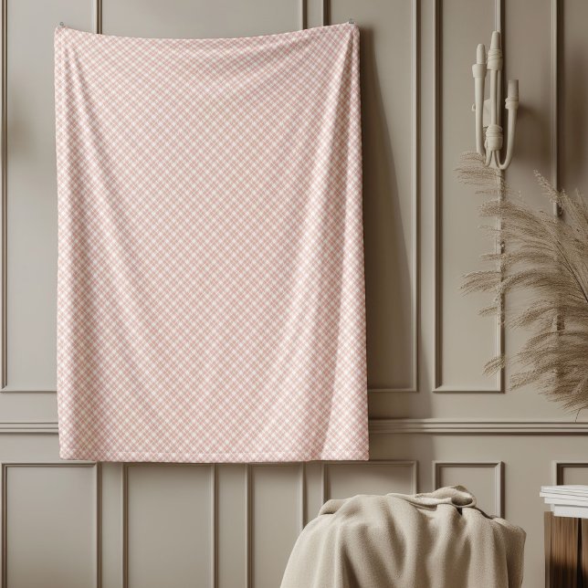 Soft Ro Guld Play Bed eller Couch Blanket Fleecefilt (Soft Rose Gold Plaid Bed or Couch Blanket)