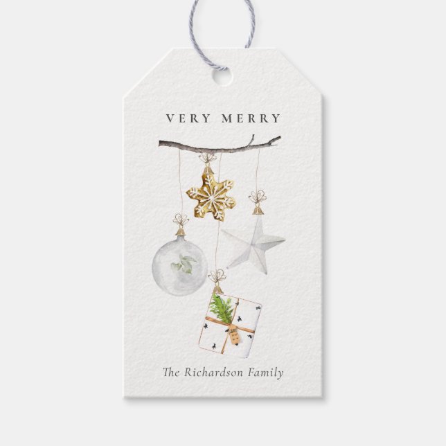 SOFT  RO ROSA CHRISTMAS ORNAMENT CHEERS PRESENTETIKETT (Framsidan)