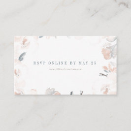 Soft Rosa Peony Bröllop Online OSA kort