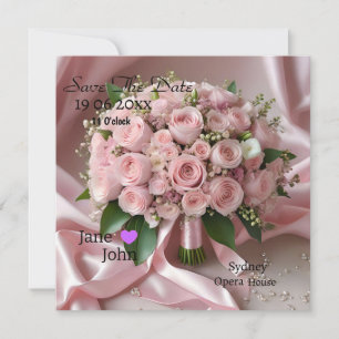 Soft Rosa ros Bröllop Bouquet