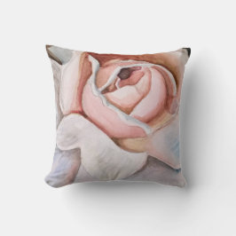 Soft Rosa ros i Watercolor av Jodi Mahaffey Kudde