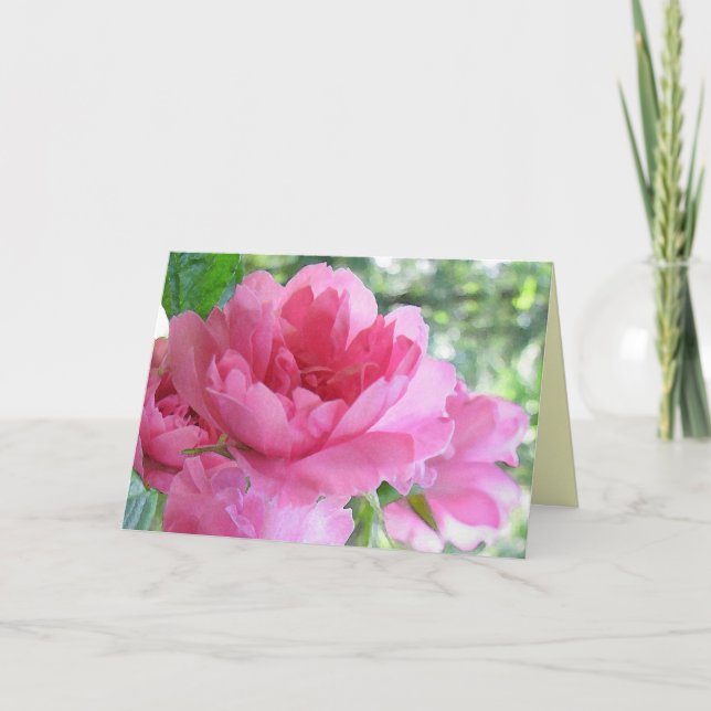 Soft Rosa ros Mors dag Kort (Framsida)