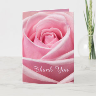 Soft Rosa ros Tack Kort