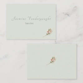 Soft Sage Botanical Wedding Escort Cards Placeringskort