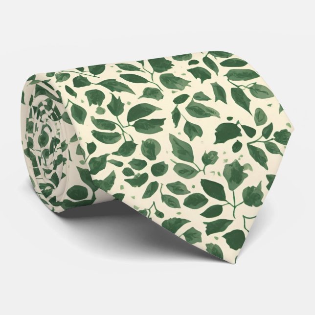 Soft Sage Green Botanical Leaf Foliage Pattern Slips (Rullad)