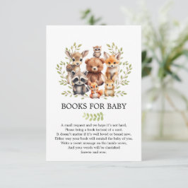 Soft Sage Grönt Woodland Animals Bokar för Baby Tilläggskort