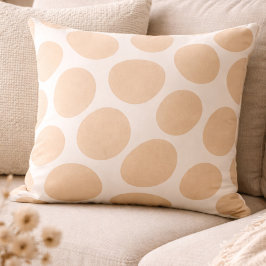 Soft Sand Geometry Throw Pillow Kudde
