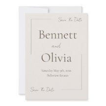 Soft Season Bröllop spara datum