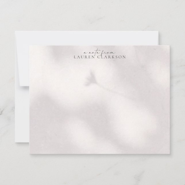 Soft Shadow  Note Card Inbjudningar (Framsida)