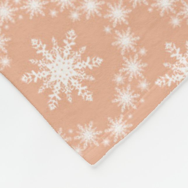 Soft Snöflingor Mönster Fleecefilt (Hörn)