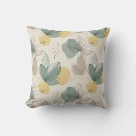 Soft Spring Botanical Throw Pillow Kudde